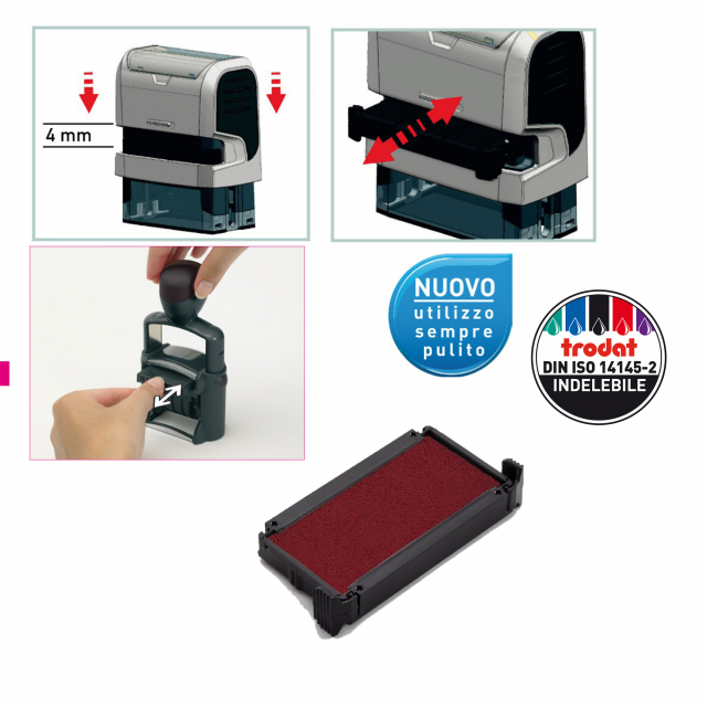 CUSCINETTO INCHIOSTRATO PER PRINTY 4910, 4810, 4836