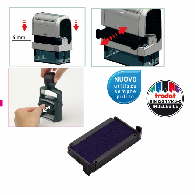 CUSCINETTO INCHIOSTRATO PER PRINTY 4910, 4810, 4836