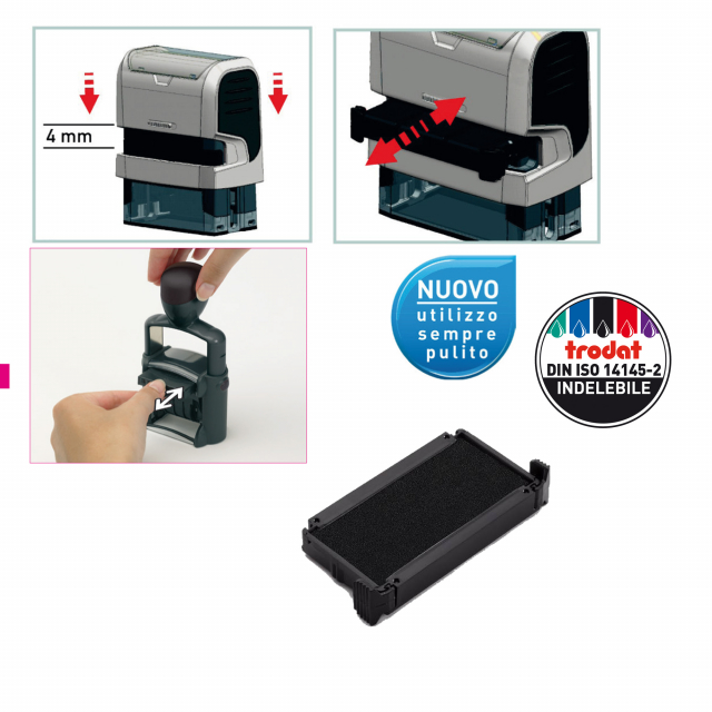 CUSCINETTO INCHIOSTRATO PER PRINTY 4910, 4810, 4836