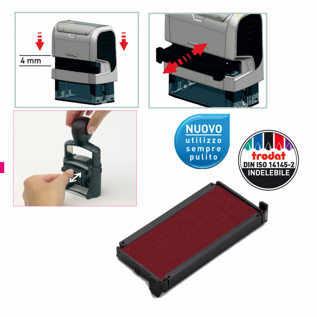 CUSCINETTO INCHIOSTRATO PER Printy 4913, 4913 Typo