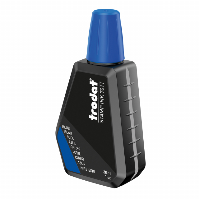 Inchiostro per timbri a base acquosa per timbri in gomma e fotopolimero. Impronte intense e durature nel tempo. Flacone da 28ml.