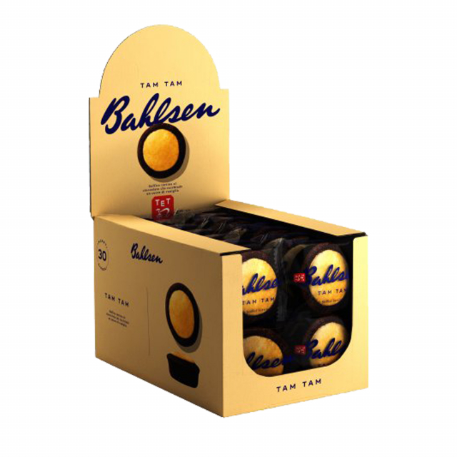 Tortina Tam Tam cioccolato confezionata singolarmente in confezione da 30pz Bahlsen