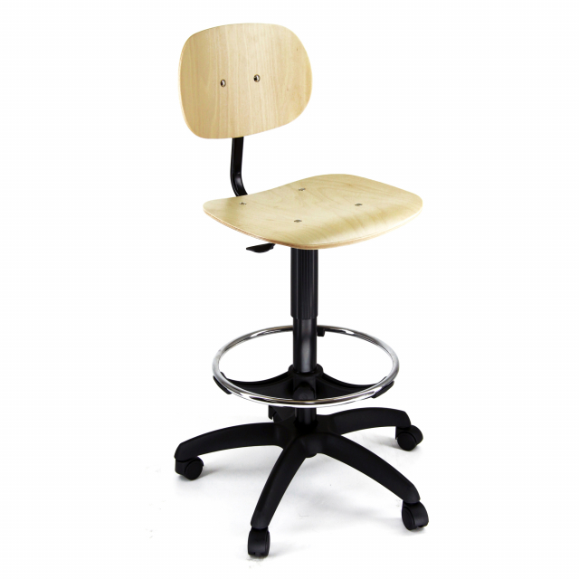 Seduta tecnica alta con elevazione a gas e poggiapiedi telescopico. Seduta e schienale realizzati in faggio multistrato.
Altezza totale: 98-122cm
Profondità totale: 63cm
Altezza seduta: 58/84cm
Larghezza sedile: 44cm