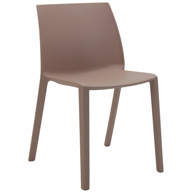 Seduta visitatore 4 gambe impilabile, moderna e colorata in 100% polipropilene sanificabile. Senza braccioli. Robusta e ideale in qualunque occasione collettiva, dalla riunione all'evento sia al chiuso che all'aperto grazie al trattamento anti UVA che ne