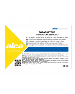 BUSTINA 50ml  Multiuso Superconcentrato. Miscela concentrata di tensioattivi e cosolventi confezionata in bustine monouso per ottenere una soluzione da 750 mL pronta all'uso. Ad azione sgrassante. Idonea alla pulizia generale delle superfici dure.