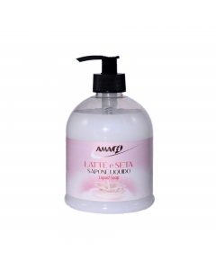 Sapone liquido in dispenser dal profumo fresco e delicato.
