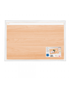 Copertura trasparente antiriflesso per contenere una foto, un
calendario o altre note utili in vista. La profondità permette di posizionare la tastiera tra il tappetino e lo schermo per  una facile digitazione durante la consultazione dei file. Base in fa