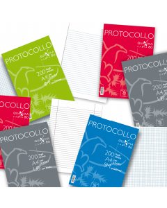 Protocollo f.to A4 carta da 80gr. Rigatura: 5mm