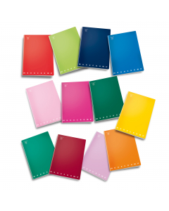 MAXIQUADERNO F.TO A4 CON PUNTO METALLICO 42 FOGLI. CARTA 80GR, COPERTINA 240GR TRATTATA A VERNICE UV. RIGATURA: 1 RIGO