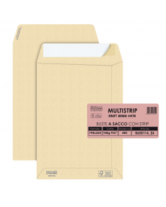 Busta a sacco Kraft Avana 100gr. Con strip.