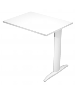 Allungo laterale reversibile destro o sinistro per Scrivania serie Easy gamba metal. Dimensioni: L80 x P60 x H72,5cm.