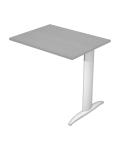 Allungo laterale reversibile destro o sinistro per Scrivania serie Easy gamba metal. Dimensioni: L80 x P60 x H72,5cm.