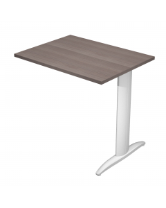 Allungo laterale reversibile destro o sinistro per Scrivania serie Easy gamba metal. Dimensioni: L80 x P60 x H72,5cm.