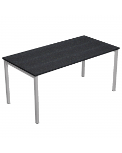 Scrivania con fianchi a ponte in metallo verniciato, dimensioni: L140 x P80 x H72,5cm. Scrivanie con dimensioni conformi alle normative sulla sicurezza dei posti di lavoro in ufficio. Dotate di bordatura dei piani in ABS 2mm antishock ed assenza di spigol