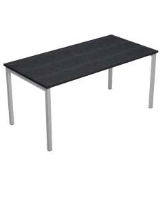 Scrivania con fianchi a ponte in metallo verniciato, dimensioni: L120 x P80 x H72,5cm. Scrivanie con dimensioni conformi alle normative sulla sicurezza dei posti di lavoro in ufficio. Dotate di bordatura dei piani in ABS 2mm antishock ed assenza di spigol
