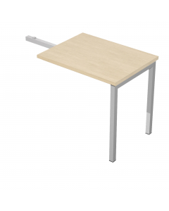 Allungo laterale reversibile destro o sinistro per Scrivania serie Easy Plus. Dimensioni: L80 x P60 x H72,5cm.