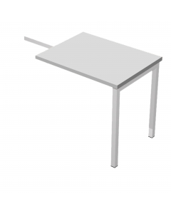 Allungo laterale reversibile destro o sinistro per Scrivania serie Easy Plus. Dimensioni: L80 x P60 x H72,5cm.