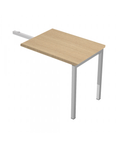 Allungo laterale reversibile destro o sinistro per Scrivania serie Easy Plus. Dimensioni: L80 x P60 x H74cm.