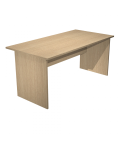 Scrivanie con dimensioni conformi alle normative sulla sicurezza dei posti di lavoro in ufficio. Bordatura dei piani in ABS 2mm antishock ed assenza di spigoli vivi. Le scrivanie sono disponibili nella versione con fianchi pannello in melaminico (sp. 22 m