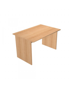 Scrivanie con dimensioni conformi alle normative sulla sicurezza dei posti di lavoro in ufficio. Bordatura dei piani in ABS 2mm antishock ed assenza di spigoli vivi. Le scrivanie sono disponibili nella versione con fianchi pannello in melaminico (sp. 22 m