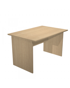 Scrivanie con dimensioni conformi alle normative sulla sicurezza dei posti di lavoro in ufficio. Bordatura dei piani in ABS 2mm antishock ed assenza di spigoli vivi. Le scrivanie sono disponibili nella versione con fianchi pannello in melaminico (sp. 22 m