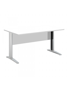 Scrivanie con dimensioni conformi alle normative sulla sicurezza dei posti di lavoro in ufficio. Bordatura dei piani in ABS 2mm antishock ed assenza di spigoli vivi. Le scrivanie sono disponibili nella versione con fianchi pannello in melaminico (sp. 22 m