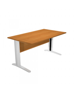 Scrivanie con dimensioni conformi alle normative sulla sicurezza dei posti di lavoro in ufficio. Bordatura dei piani in ABS 2mm antishock ed assenza di spigoli vivi. Le scrivanie sono disponibili nella versione con fianchi pannello in melaminico (sp. 22 m