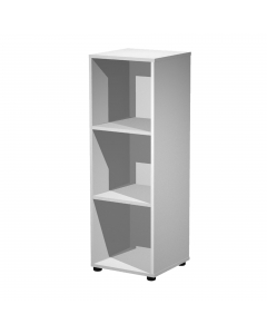 Casellario con 3 caselle a giorno L41 x P40 x H121,6cm (piedini compresi). Contenitori a casellario realizzati in melaminico bilaminato antigraffio e antiriflesso conforme alle norme UNI e EN classe E1. Componibili per affiancamento. Top, fianchi, ripiani