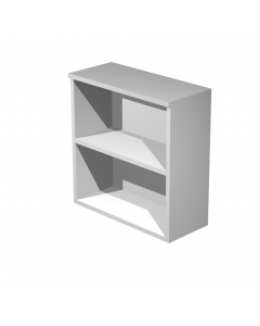 Armadi a giorno o completabili con ante dotate di serratura, disponibili in tre altezze. Top sp. 22mm, struttura sp. 18mm, ripiani riposizionabili da 18mm. Rifiniti posteriormente nello stesso colore della struttura in modo da poter essere utilizzati come