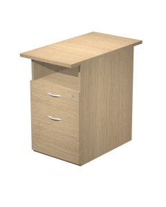 Cassettiera 1 cassetto con serratura + 1 classificatore per cartelle sospese con interasse 33 cm. Dotata di ruote pivotanti e meccanismo anti-ribaltamento. Fornita smontata.  Dimensioni: L41,8 x P52 x H59,5cm