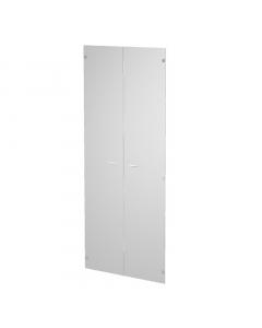 Coppia ante in vetro temperato satinato senza serratura per mobile alto Presto. Dimensioni: L80 x H175cm - spessore 5mm.