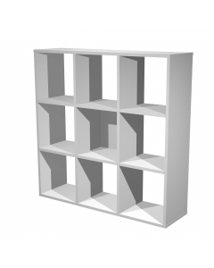 Lbrerie Realizzate in melaminico bilaminato antigraffio e antiriflesso (sp. 16mm) conforme alle norme UNI e EN classe E1. Componibili per sovrapposizione e affiancamento. Le librerie con cassa colore bianco hanno un lato con bordo colore faggio, le librer