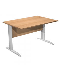 Scrivanie con dimensioni conformi alle normative sulla sicurezza dei posti di lavoro in ufficio. Bordatura dei piani in ABS 2mm antishock ed assenza di spigoli vivi. Le scrivanie sono disponibili nella versione con fianchi pannello in melaminico (sp. 22 m