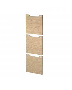 Set 3 antine pantografate con serratura 36,8x36,8cm (sp. 18mm).