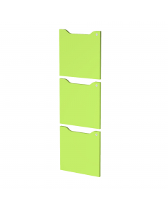 Set 3 antine pantografate con serratura 36,8x36,8cm (sp. 18mm).