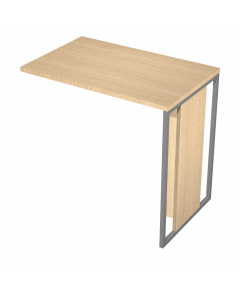 Allungo laterale reversibile destro o sinistro per Scrivania serie ESSENCE. Dimensioni: L80 x P50 x H74,4cm.