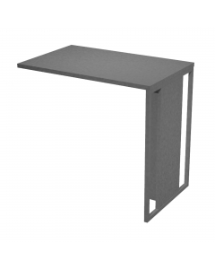 Allungo laterale reversibile destro o sinistro per Scrivania serie ESSENCE. Dimensioni: L80 x P50 x H74,4cm.
