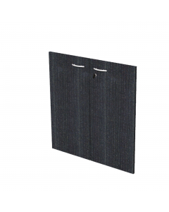 Coppia ante in melaminico con serratura per mobile basso Presto. Dimensioni: L80 x H67cm - spessore 18mm.