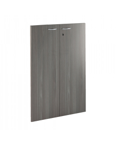 Coppia ante in melaminico con serratura per mobile medio Presto. Dimensioni: L80 x H115cm - spessore 18mm.