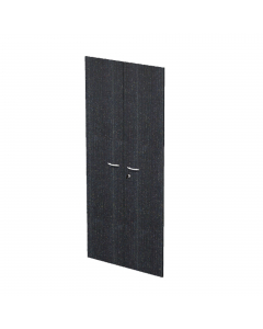 Coppia ante in melaminico con serratura per mobile alto Presto. Dimensioni: L80 x H175cm - spessore 18mm.