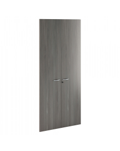 Coppia ante in melaminico con serratura per mobile alto Presto. Dimensioni: L80 x H175cm - spessore 18mm.