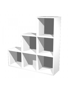 Lbrerie Realizzate in melaminico bilaminato antigraffio e antiriflesso (sp. 16mm) conforme alle norme UNI e EN classe E1. Componibili per sovrapposizione e affiancamento. Le librerie con cassa colore bianco hanno un lato con bordo colore faggio, le librer