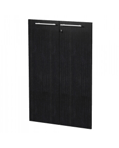 Coppia ante in melaminico con serratura  per mobile medio a giorno. L80xh115,4cm - sp.18mm
