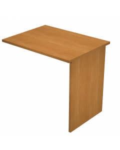 Allungo laterale reversibile destro o sinistro per Scrivania serie Easy con fianchi pannello. Dimensioni: L80 x P60 x H72,5cm.