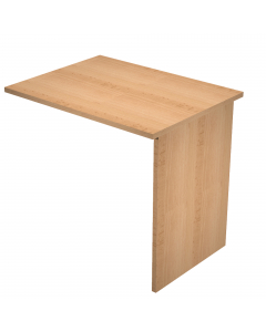 Allungo laterale reversibile destro o sinistro per Scrivania serie Easy con fianchi pannello. Dimensioni: L80 x P60 x H72,5cm.
