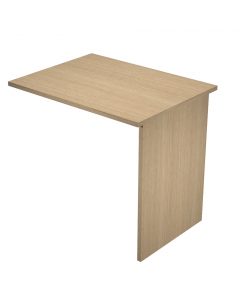 Allungo laterale reversibile destro o sinistro per Scrivania serie Easy con fianchi pannello. Dimensioni: L80 x P60 x H72,5cm.
