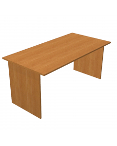 Scrivanie con dimensioni conformi alle normative sulla sicurezza dei posti di lavoro in ufficio. Bordatura dei piani in ABS 2mm antishock ed assenza di spigoli vivi. Le scrivanie sono disponibili nella versione con fianchi pannello in melaminico (sp. 22 m