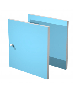 COPPIA ANTINE 32,2x32,1cm spess.16mm per LIBRERIA CASELLARIO RAINBOW
