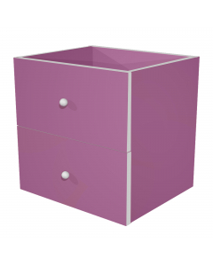 CASSETTIERA 2 CASSETTI (L32,5 x P28,8 x H32,5cm) per LIBRERIA CASELLARIO RAINBOW