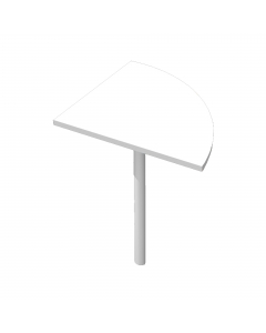 ANGOLARE 90° 80x80cm + GAMBA SUPPORTO in metallo x SCRIVANIE EASY